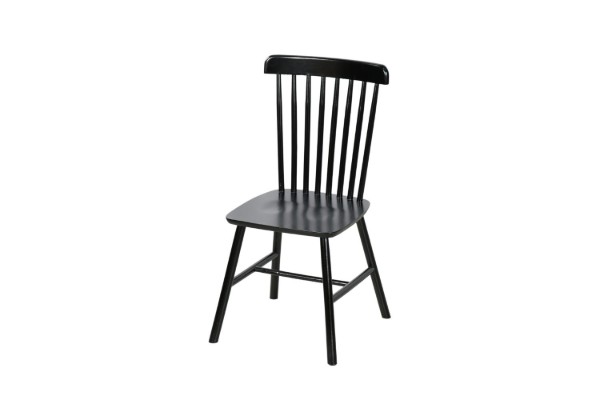 Picture of [FLOOR MODEL CLEARANCE]  WINDSOR Solid Wood Dining Chair (Black)