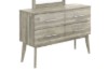 Picture of [FLOOR MODEL CLEARANCE] BALLINA 4-Drawer Solid Acacia Wood Dresser with Mirror
