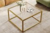 Picture of [FLOOR MODEL CLEARANCE]  TOBAGO 68 Square Ribbed Tempered Glass Coffee Table