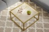 Picture of [FLOOR MODEL CLEARANCE]  TOBAGO 68 Square Ribbed Tempered Glass Coffee Table