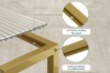 Picture of [FLOOR MODEL CLEARANCE]  TOBAGO 68 Square Ribbed Tempered Glass Coffee Table