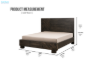 Picture of RIDHELINE Genuine Wood Veneer Bed Frame in Queen/Super King Size
