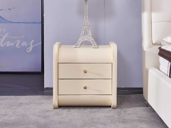 Picture of [FLOOR MODEL CLEARANCE] COCO 2 DRW Leather Bedside Table
