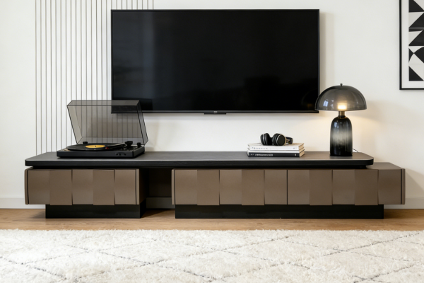 Picture of [FLOOR MODEL CLEARANCE] LUSTER 220–260 3-Drawer Extension TV Unit