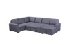 Picture of [FLOOR MODEL CLEARANCE] WINFLEX Fabric Sectional Pullout Sofa Bed (Grey) - Chaise Facing Right Sofa