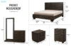 Picture of RIDHELINE 4PC/5PC/6PC Genuine Wood Veneer Bedroom Combo Set in Queen/Super King Size