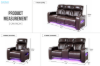 Picture of VOLT Air Leather Dual Motor Power Reclining Sofa Range with Heating and Cooling Cup Holder & Storage & Type-C Port & Wireless Charging & LED Lighting (Brown)