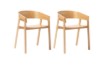 Picture of REPLICA COVER Solid White Oak Armchair - 2 Chairs in 1 Carton