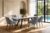 Picture of DALTON 1.6M-2.4M 7PC Extension Sintered Stone Top Dining Set