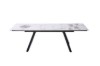 Picture of DALTON 1.6M-2.4M 7PC Extension Glossy Sintered Stone Top Dining Set