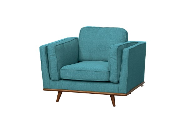 Picture of [FLOOR MODEL CLEARANCE] PANAMA 1 Seater Sofa/Lounge Chair (Beach Blue)