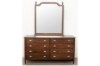Picture of [FLOOR MODEL CLEARANCE]PRAGUE 8-Drawer Silver Wattle Timber Dresser with Mirror