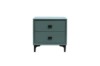 Picture of [FLOOR MODEL CLEARANCE] BRECON 2-Drawer Bedside Table (Blue)