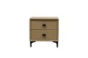 Picture of [FLOOR MODEL CLEARANCE]BRECON 2-Drawer Bedside Table (Brown)
