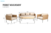 Picture of NOLAN 4PC Outdoor Wicker Lounge Set