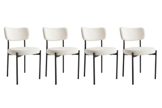 Picture of NOLA Teddy Fabric Dining Chair (Off White) - 4 Chairs in 1 Carton