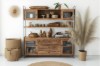 Picture of [FLOOR MODEL CLEARANCE] ELMORE Reclaimed Pine Wood Cabinet Shelf/Display Cabinet(190x180cm)