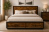 Picture of HERRINGBONE Genuine Wood Veneer Bedroom Combo - 4PC Queen Size