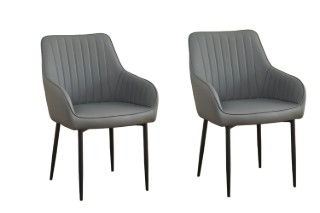 Picture of DALTON Dining Chair (Grey) - 2 Chairs in 1 Carton