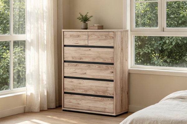 Picture of OAKFORD 6-Drawer Tallboy