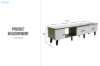 Picture of [FLOOR MODEL CLEARANCE]AVERON 120-170 Extension Sintered Stone Top TV Unit with 1-Door 2-Drawer