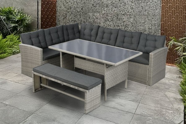 Picture of [FLOOR MODEL CLEARANCE]MILTON Sectional Outdoor Dining Set