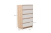 Picture of [FLOOR MODEL CLEARANCE]  RENO 5 DRW Tallboy (MDF Legs)