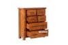 Picture of [FLOOR MODEL CLEARANCE]  FOUNDATION 6-Drawer Tallboy (Rustic Pine)