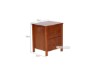 Picture of [FLOOR MODEL CLEARANCE] METRO 2-Drawer Bedside Table (Caramel)