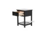 Picture of [FLOOR MODEL CLEARANCE]METRO Pine 1-Drawer Bedside Table (Black)