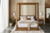 Picture of [FLOOR MODEL CLEARANCE]LIORA Reclaimed Pine 4 Poster Bed Frame in Queen Size