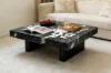 Picture of [FLOOR MODEL CLEARANCE]LUCIANO 100 Microcrystalline Stone Top Square Coffee Table (Dark)