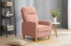 Picture of [FLOOR MODEL CLEARANCE] FINLEY Push Back Reclining Chair /Recliner (Pink)