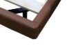 Picture of [FLOOR MODEL CLEARANCE] CUBA Genuine Leather Bed Frame (Brown)  in Queen Size