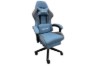 Picture of TURBO 360° Swivel Height-Adjustable Gaming Chair with Reclining Backrest, Lumbar Support & Footrest (Blue with Grey)