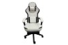 Picture of TURBO 360° Swivel Height-Adjustable Gaming Chair with Reclining Backrest, Lumbar Support & Footrest (Off White with Black)