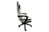 Picture of TURBO 360° Swivel Height-Adjustable Gaming Chair with Reclining Backrest, Lumbar Support & Footrest (Off White with Black)