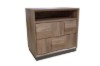 Picture of MERIDIAN 2-Drawer Bedside Table with 3D Panel Design