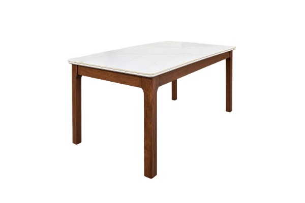 Picture of HARU Solid Wood Dining table with Sintered Stone Top - 160
