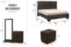 Picture of RIDHELINE Genuine Wood Veneer Bedroom Combo Set - 5PC Super King