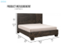 Picture of RIDHELINE Genuine Wood Veneer Bed Frame - Queen Size