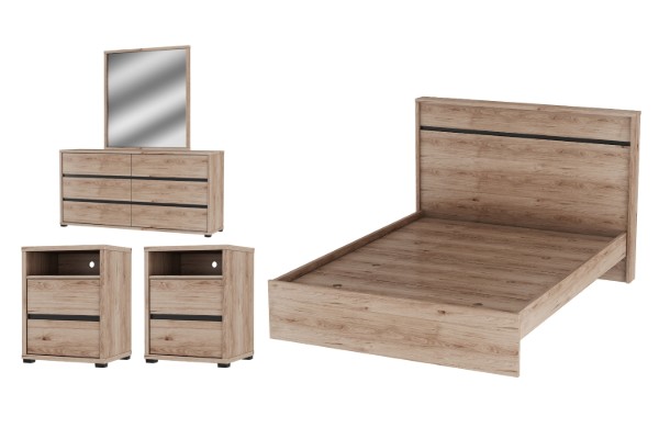 Picture of OAKFORD Bedroom Combo - 5PC Super King Size