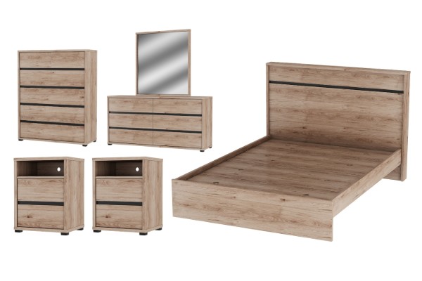 Picture of OAKFORD Bedroom Combo - 6PC Super King Size