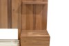 Picture of WALNOVA Genuine Walnut Veneer Bed Frame with Bedside Tables & Side Pier Set in Queen Size