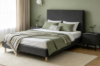 Picture of MADRID Fabric Bed Frame in King Single/Double/Queen/King Size