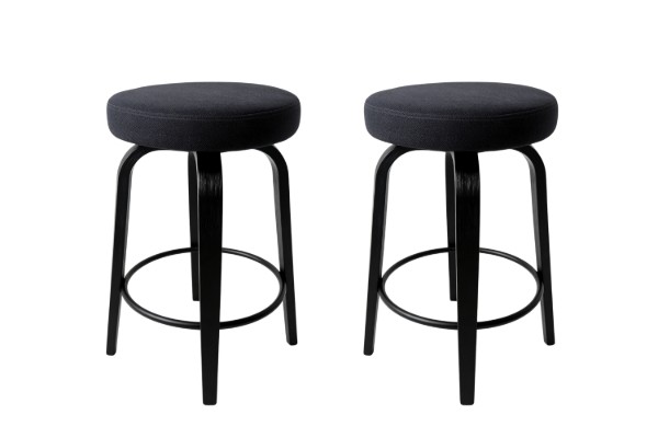 Picture of LUKE H65 360° Swivel Counter Stool (Dark) - 2 Chairs in 1 Carton