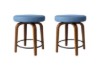 Picture of LUKE H59 360° Swivel Counter Stool (Blue) - 2 Chairs in 1 Carton