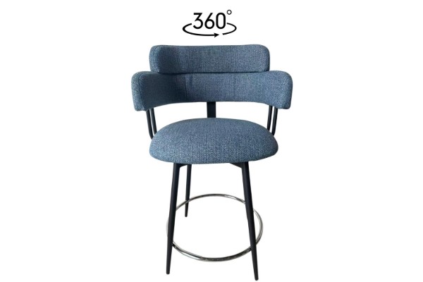 Picture of VIORA H93 360° Swivel Bar Chair with Footrest