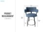 Picture of VIORA H93 360° Swivel Bar Chair with Footrest - Each