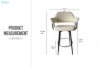 Picture of AMARO 360° Swivel Bar Chair with Footrest - Each
